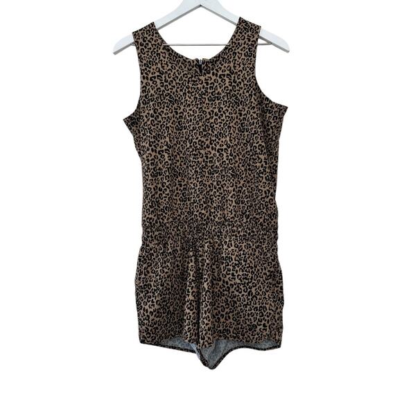 Albion Fit Cheetah/Leopard Tank Romper Size Medium - Picture 2 of 9